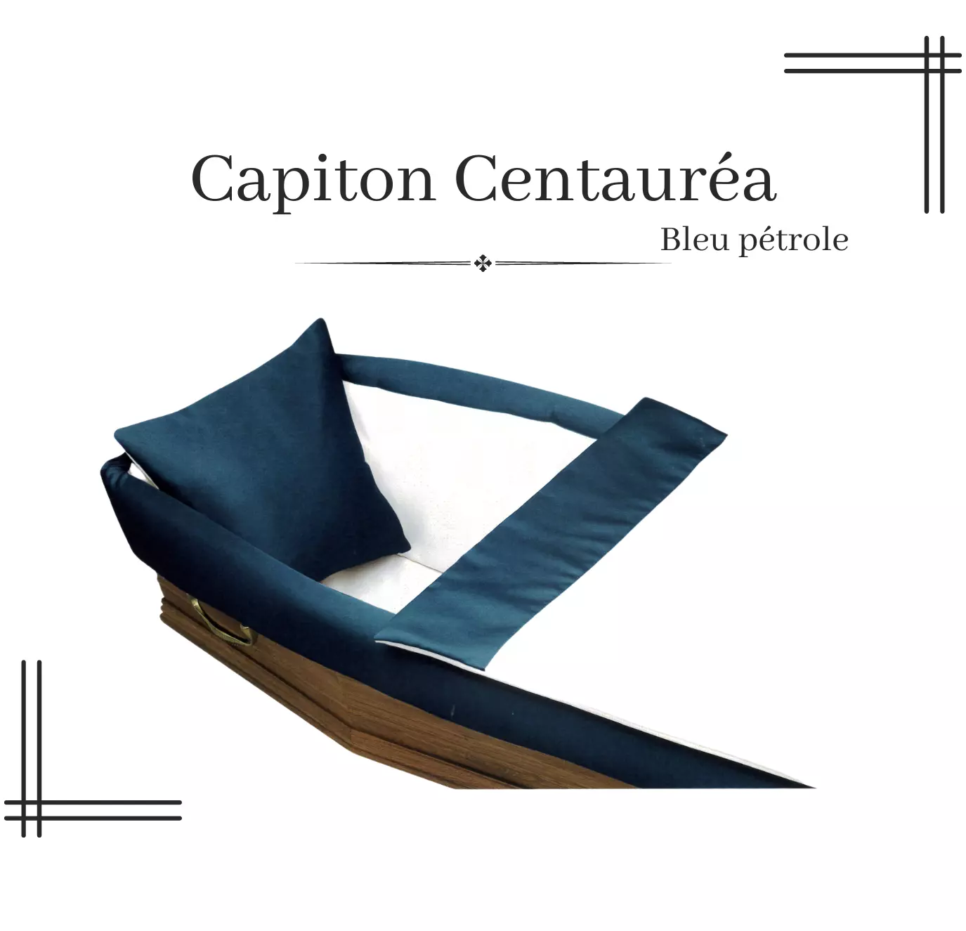 Capiton Centauréa - bleu pétrole