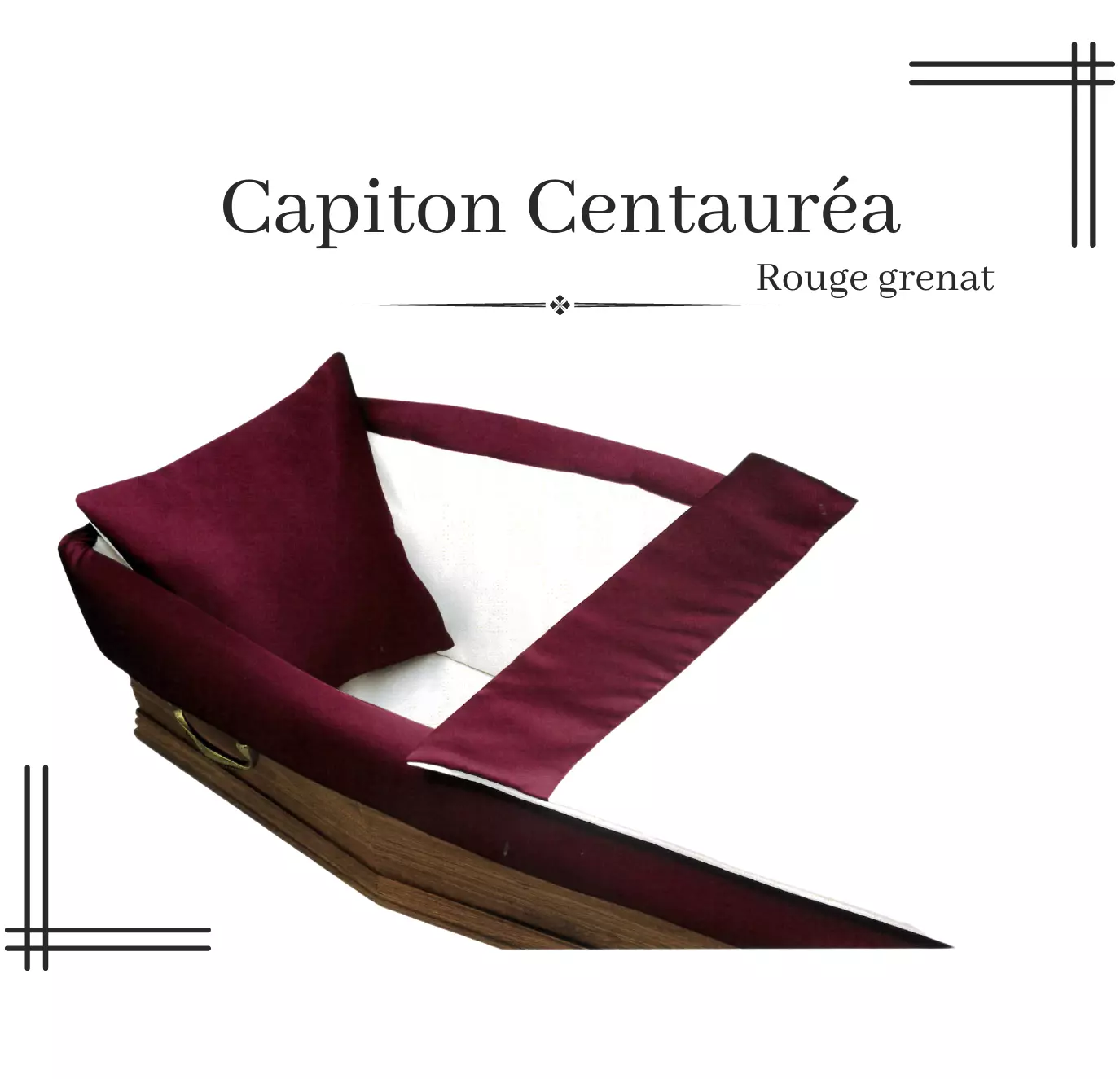 Capiton Centauréa - rouge grenat