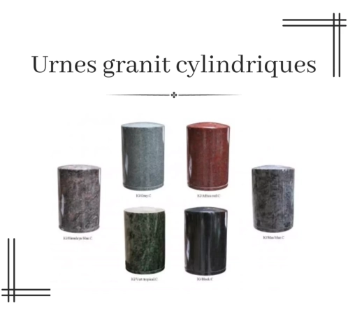 Urnes granit cylindriques